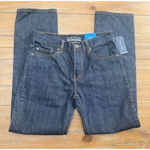 Nautica Straight Fit Jeans Womens 12 Dark Wash NWT Classic Denim